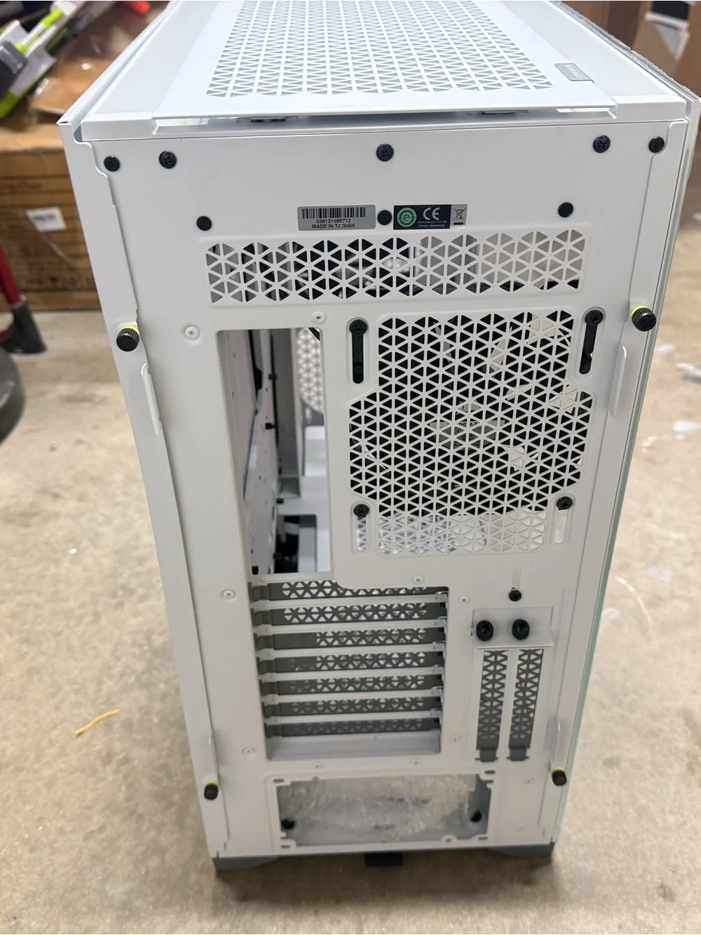 White and Gray Network Server Case - Compact Tower